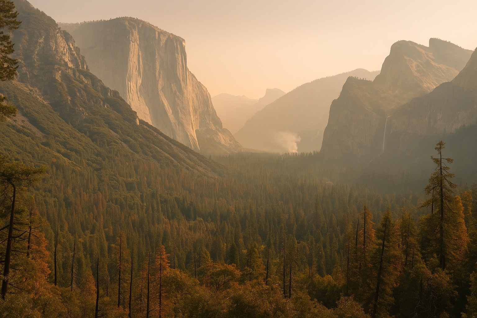 Dome Fire im Yosemite seit 15. September: Glacier Point Road gesperrt, Tal offen